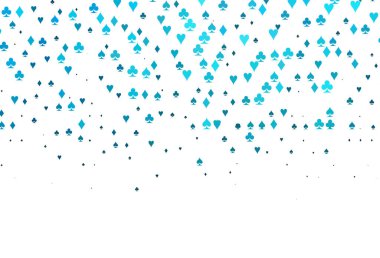 Poker sembollü hafif BLUE vektör şablonu.