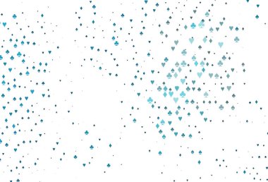 Kart elemanlarıyla hafif BLUE vektör düzeni.
