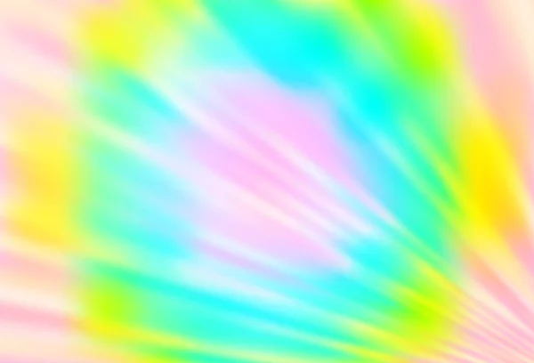 Cahaya Multicolor Pola Vektor Pelangi Dengan Garis Sempit - Stok Vektor
