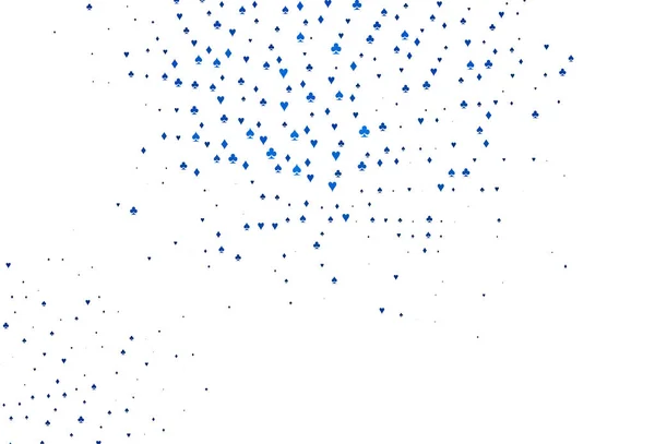 Texture Vectorielle Bleu Clair Avec Cartes Jouer — Image vectorielle