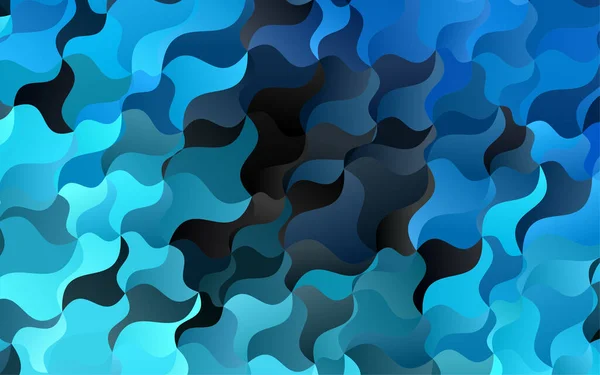 Motif Abstrait Sans Couture Avec Des Vagues Bleues — Image vectorielle