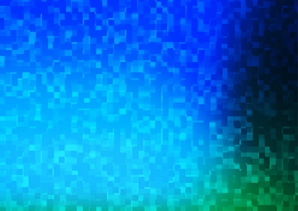 Bleu Clair Modèle Vectoriel Vert Avec Cristaux Rectangles — Image vectorielle