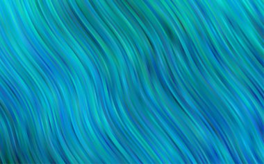 Farklı şekil ve renklerdeki bulanık dalgalı çizgiler. Gradyanı olan belirsiz soyut bir illüstrasyon.