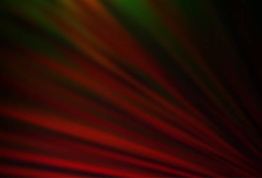 Dar çizgileri olan koyu yeşil, kırmızı vektör deseni.