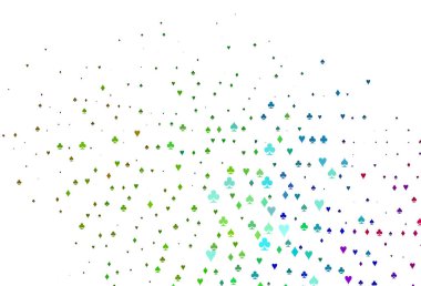 Açık Çokrenkli, iskambil kağıtlı Gökkuşağı vektör dokusu.