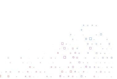 Açık Mavi, diskleri ve dikdörtgenleri olan kırmızı vektör dokusu.