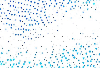 Poker sembollü hafif BLUE vektör şablonu.