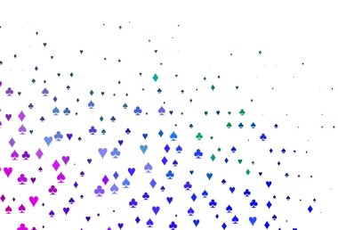 Açık Çokrenkli, Gökkuşağı vektör örtüsü ve kumar sembolleri.