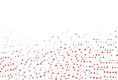 Poker sembollü Açık Turuncu vektör şablonu.