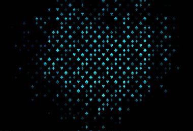 Kart işaretli koyu mavi vektör arkaplanı.