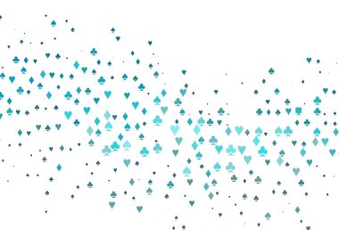 Kart sembollü hafif Mavili vektör deseni.