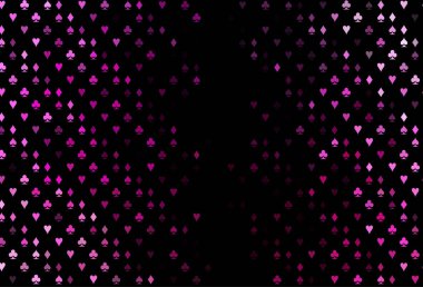 Kumar sembolleriyle koyu pembe vektör kaplaması.