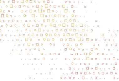 Açık Turuncu vektör kapağı dairelerle, küplerle.