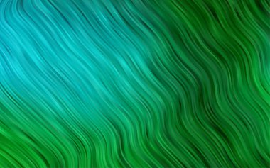 Farklı şekil ve renklerdeki bulanık dalgalı çizgiler. Gradyanı olan belirsiz soyut bir illüstrasyon.