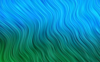 Farklı şekil ve renklerdeki bulanık dalgalı çizgiler. Gradyanı olan belirsiz soyut bir illüstrasyon.