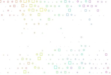 Açık Çokrenkli, lekeli Gökkuşağı vektör şablonu, dikdörtgen.