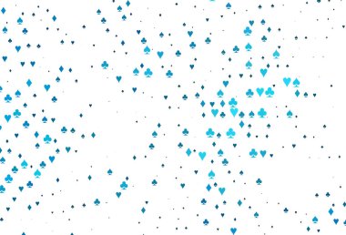 Kart elemanlarıyla hafif BLUE vektör düzeni.