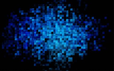 Mavi ve beyaz karelerin soyut arkaplanı