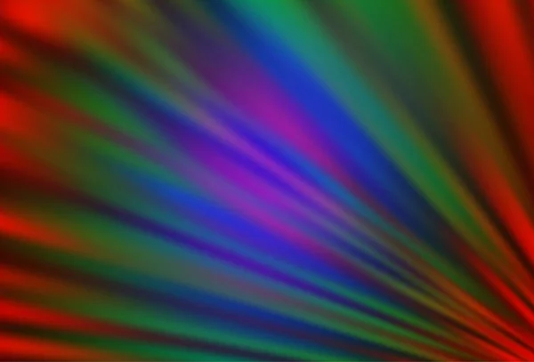 Multicolor Oscuro Diseño Del Vector Del Arco Iris Con Líneas — Vector de stock