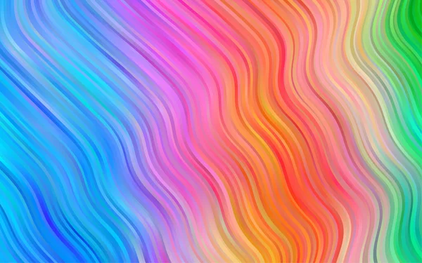 Lignes Ondulées Floues Différentes Formes Couleurs Une Vague Illustration Abstraite — Image vectorielle