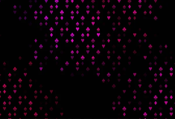 Disposition Vectorielle Violet Foncé Avec Des Éléments Cartes — Image vectorielle