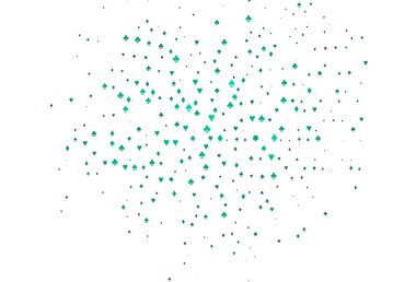 Kart işaretli Açık Yeşil vektör arkaplanı.