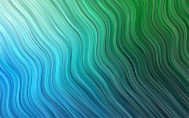 Farklı şekil ve renklerdeki bulanık dalgalı çizgiler. Gradyanı olan belirsiz soyut bir illüstrasyon.