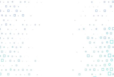 Açık Mavi, daire benekli yeşil vektör düzeni, küpler.