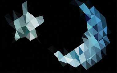 Çizgileri ve üçgenleri olan vektörsüz bir düzen. Soyut arkaplanda renkli eğimli üçgenler