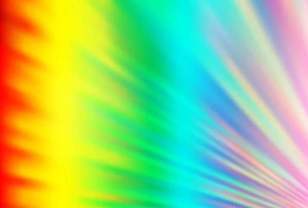 Leichte Mehrfarbige Regenbogen Vektortextur Mit Farbigen Linien — Stockvektor