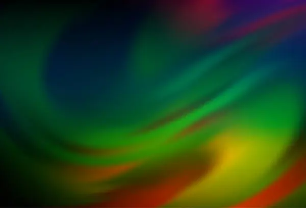 暗い多色 虹のベクトル抽象的なぼやけた背景 — ストックベクタ