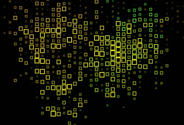 Темно Синій Жовтий Векторне Компонування Лініями Прямокутниками — стоковий вектор