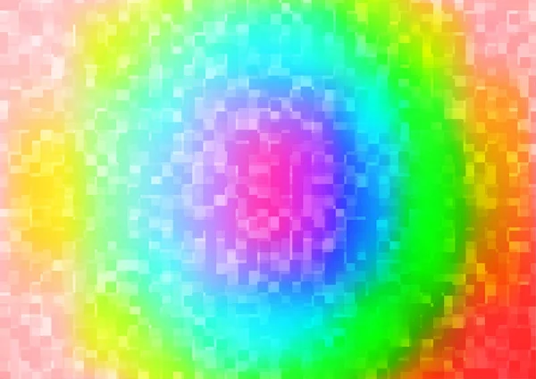 Licht Multicolor Rainbow Vector Patroon Vierkante Stijl — Stockvector