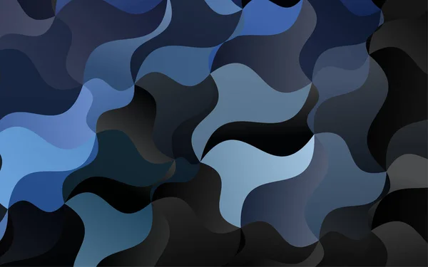 Fond Abstrait Avec Vagues Bleues — Image vectorielle