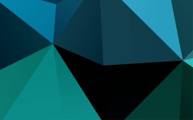 Çizgileri ve üçgenleri olan vektörsüz bir düzen. Soyut arkaplanda renkli eğimli üçgenler