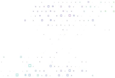 Açık Çoklu Renk, Gökkuşağı vektör örtüsü daireler, küplerle.