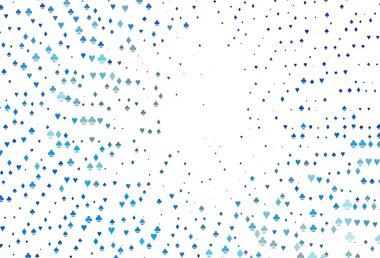 Poker sembollü hafif BLUE vektör şablonu.