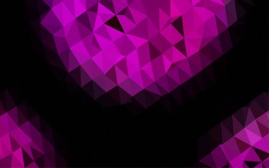 Çizgileri ve üçgenleri olan vektörsüz bir düzen. Soyut arkaplanda renkli eğimli üçgenler