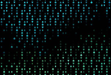 Kart işaretli koyu mavi vektör arkaplanı.