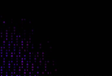 Kart işaretli koyu mor vektör arkaplanı.