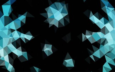 Çizgileri ve üçgenleri olan vektörsüz bir düzen. Soyut arkaplanda renkli eğimli üçgenler