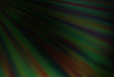 Renkli çizgileri olan koyu yeşil vektör dokusu.