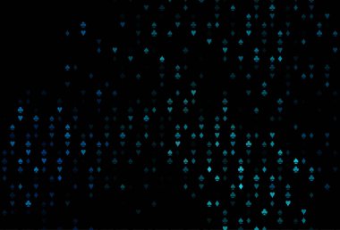 Kart işaretli koyu mavi vektör arkaplanı.