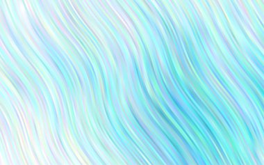 Farklı şekil ve renklerdeki bulanık dalgalı çizgiler. Gradyanı olan belirsiz soyut bir illüstrasyon.