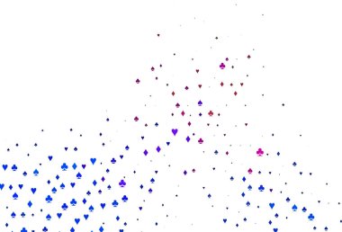 Kartların sembollü Açık Çokrenkli, Gökkuşağı vektör deseni.