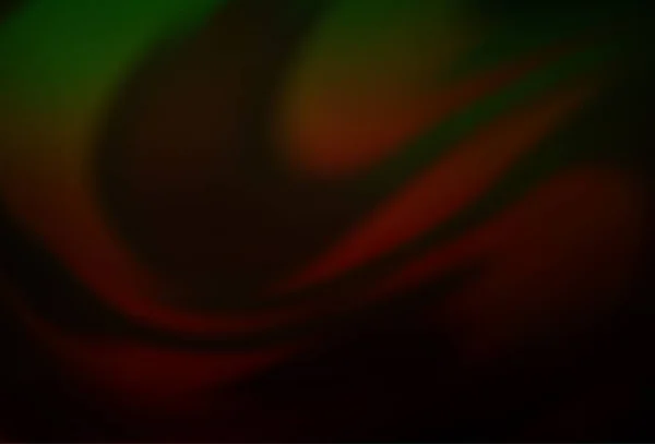 Verde Scuro Vettore Rosso Offuscata Modello Luminoso — Vettoriale Stock