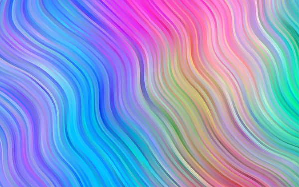 Lignes Ondulées Floues Différentes Formes Couleurs Une Vague Illustration Abstraite — Image vectorielle