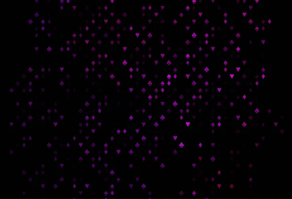 Темно Фіолетова Векторна Текстура Гральними Картками — стоковий вектор