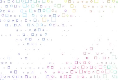 Açık Çoklu Renk, Gökkuşağı vektör düzeni daire noktaları, küpler.