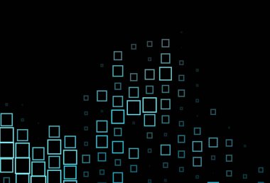 Çizgiler, dikdörtgenler ile koyu mavi vektör düzeni.